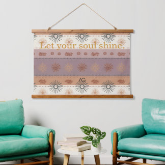 Aria Grace Sol & Clay Folk Pattern Vol 69 Hanging Tapestry