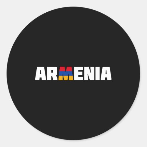 Aria Nation Arian Flag Yerevan Travel Classic Round Sticker