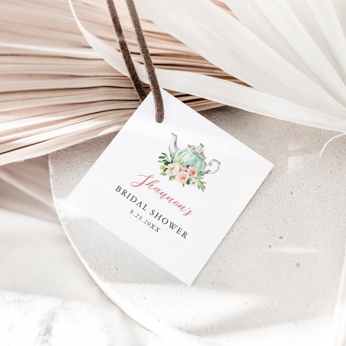 ARIA Tea Party Bridal Shower Favor Tags