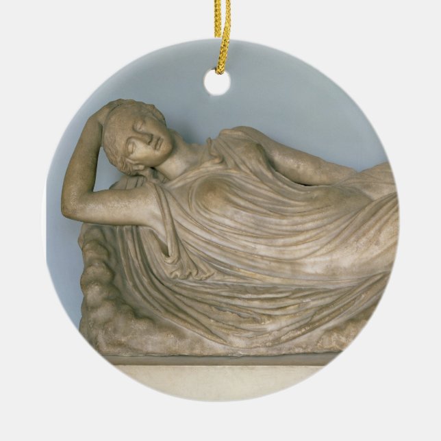 Ariadne Asleep, Hellenistic from Alexandria, 2nd c Ceramic Ornament (Front)