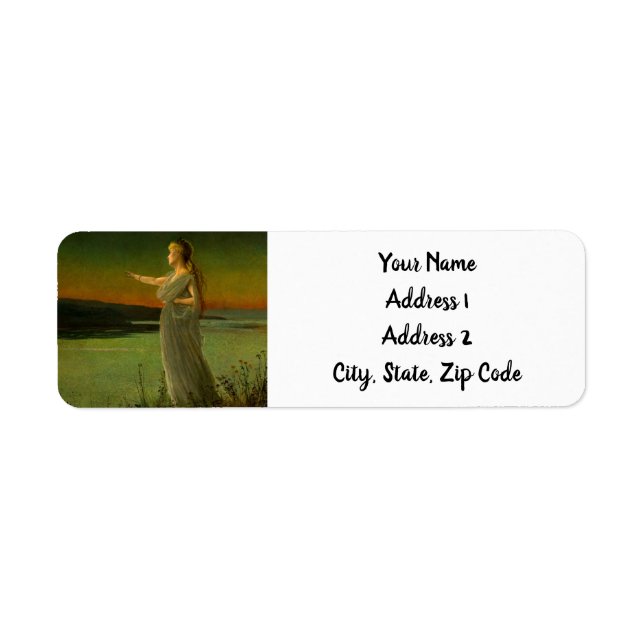 Ariadne at Naxos John Atkinson Grimshaw  Label (Front)