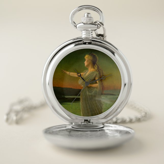 Ariadne at Naxos John Atkinson Grimshaw  Pocket Watch (Inside)