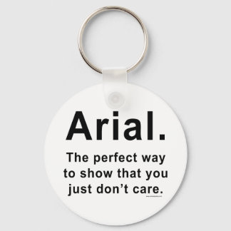 Arial Font Humor Mug Keychain