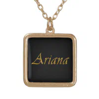 Ariana name clearance necklace