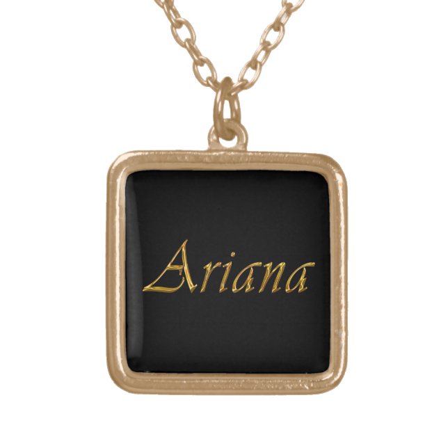 ARIANA Name-Branded Gift Pendant Necklace (Front)