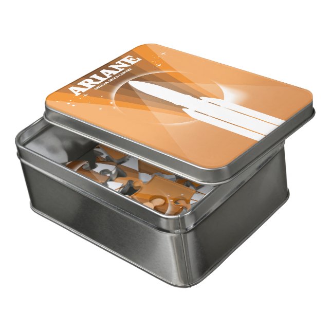 Ariane Guiana Space Centre space art Jigsaw Puzzle (Lid Open)