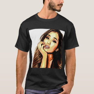 Arianna Grande Photo Face Design     T-Shirt