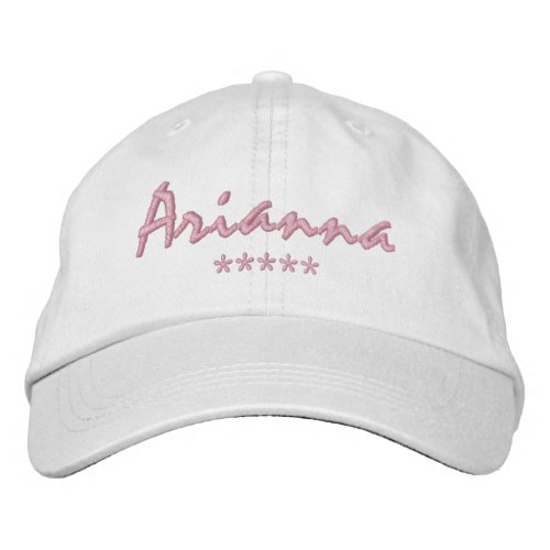 Arianna Name Embroidered Baseball Cap