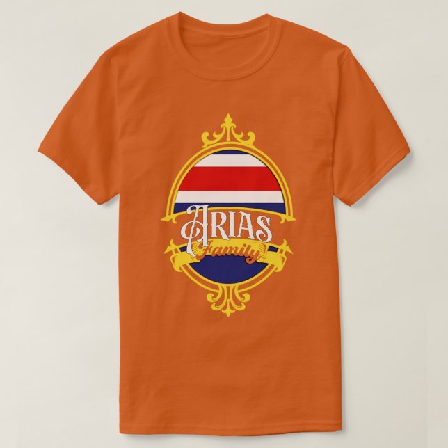 Arias Family Costa Rica T-Shirt (Design Front)