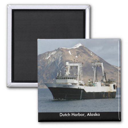 Arica, Fishing Trawler In Dutch Harbor, Alaska Magnet