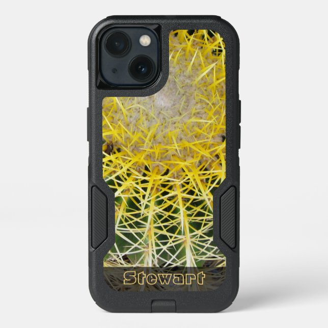 Arid Tropical Sphere Cactus Photo any Text Otterbox iPhone Case (Back)