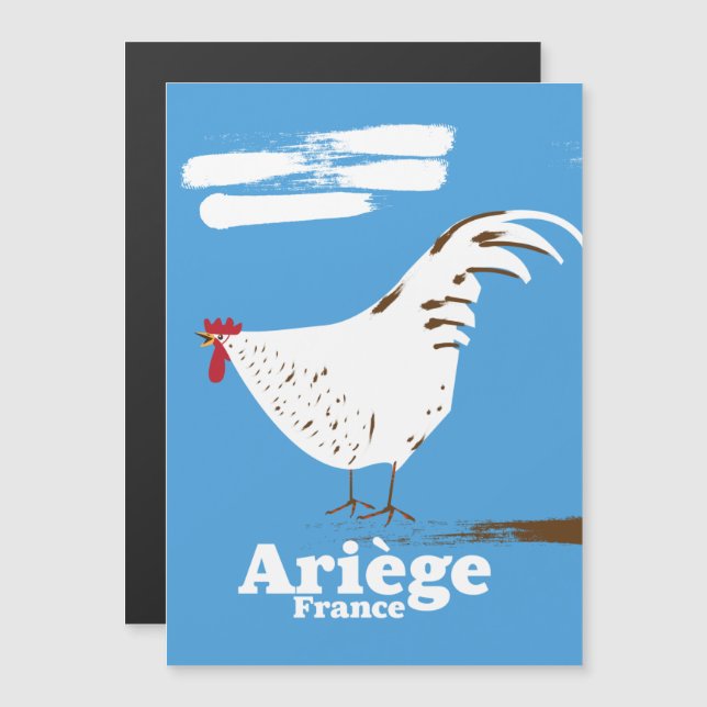 Ariège France travel poster. (Front/Back)