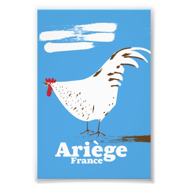 Ariège France travel poster. Photo Print (Front)