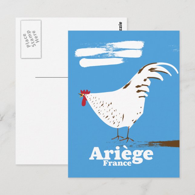 Ariège France travel poster. Postcard (Front/Back)