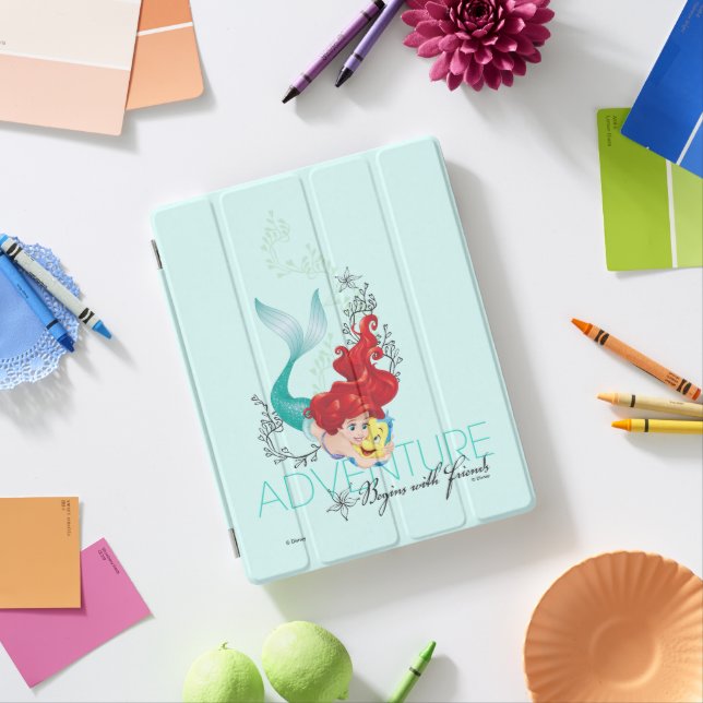 Ariel | Adventure Begins With Friends iPad Air Cover (In Situ)