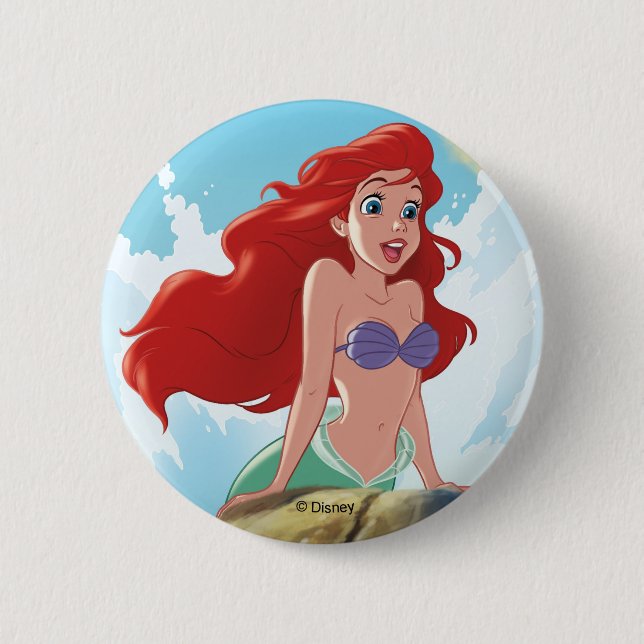 Ariel | Adventure Begins With You Button (Front)