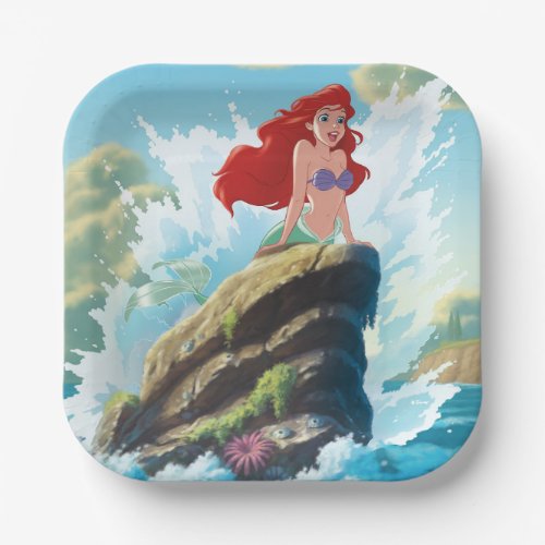 Ariel  Adventure Begins With You Paper Plates