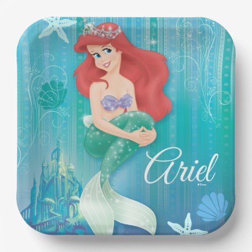 Ariel and Castle Paper Plates