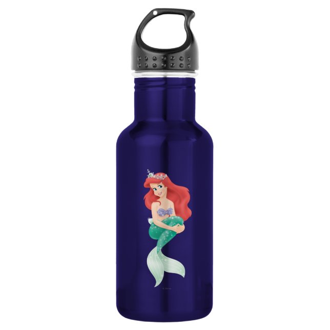 Ariel and Castle Stainless Steel Water Bottle (Front)