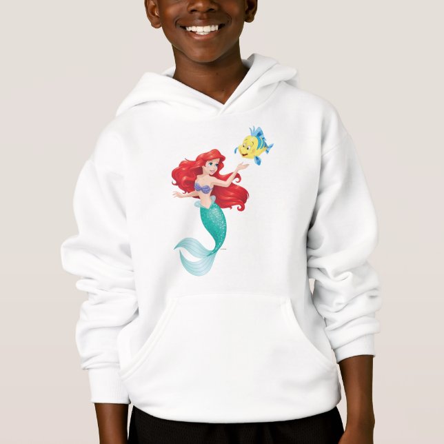 Ariel and Flounder Hoodie (Front)