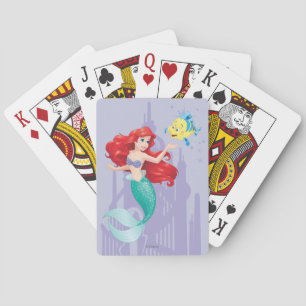 Ariel and Flounder Playing Cards