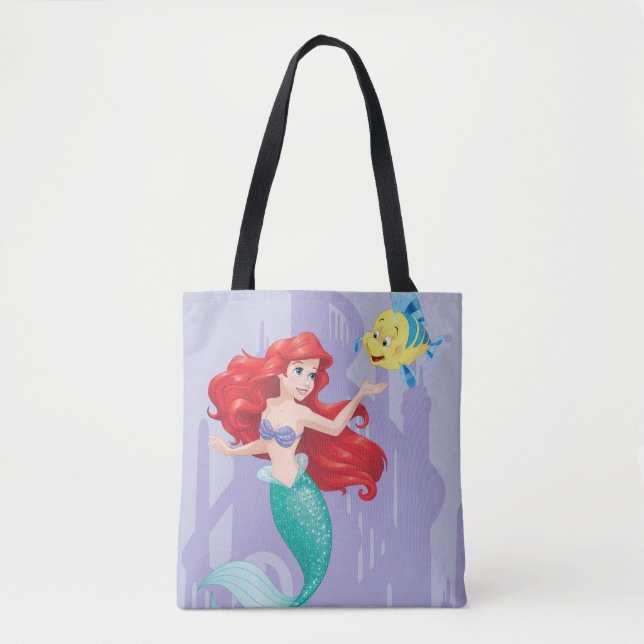 Ariel and Flounder Tote Bag (Front)