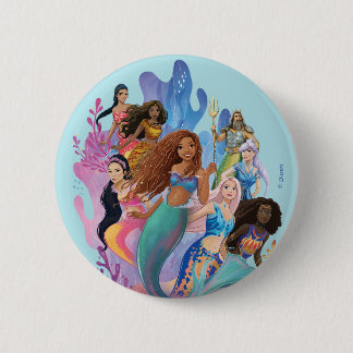 Ariel and her Family Button