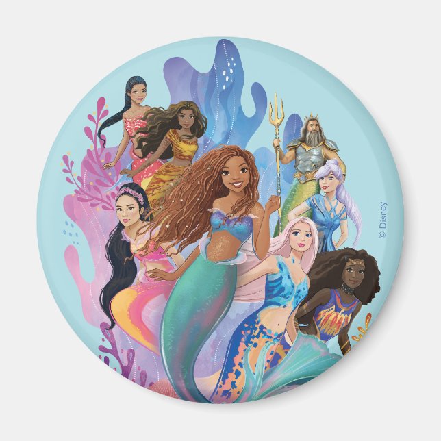 Ariel and her Family Magnet (Front)
