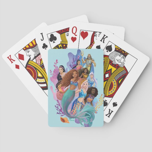 Ariel and her Family Poker Cards (Back)