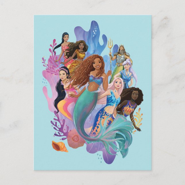 Ariel and her Family Postcard (Front)