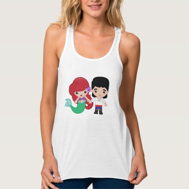 Ariel and Prince Eric Emoji 2 Tank Top (Front)