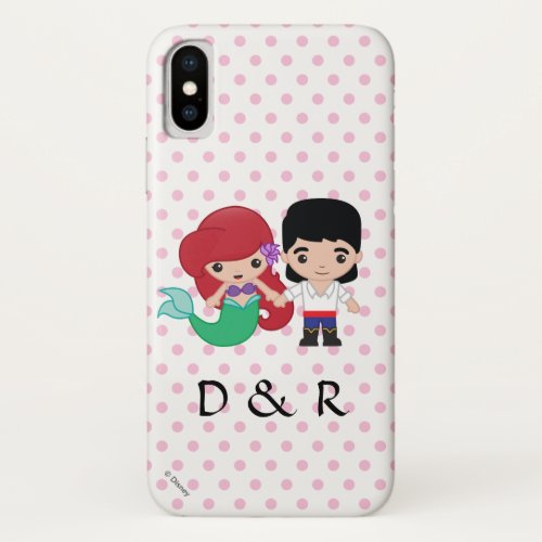 Ariel and Prince Eric Emoji iPhone X Case