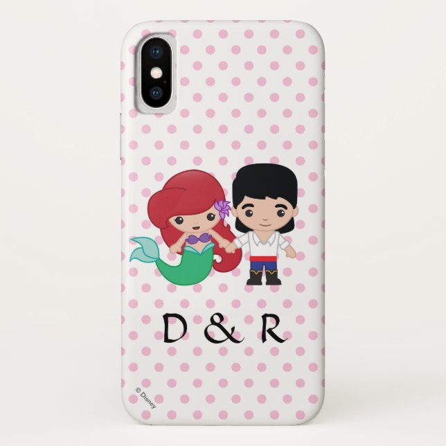 Ariel and Prince Eric Emoji Case-Mate iPhone Case (Back)