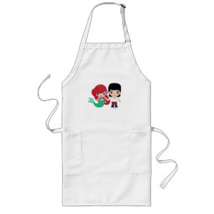 Ariel and Prince Eric Emoji Long Apron