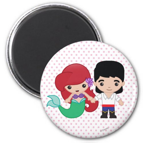 Ariel and Prince Eric Emoji Magnet