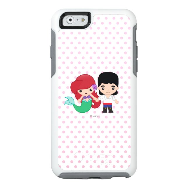 Ariel and Prince Eric Emoji Otterbox iPhone Case (Back)