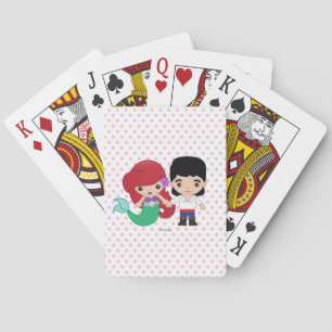 Ariel and Prince Eric Emoji Playing Cards