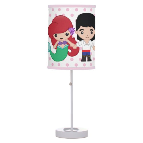 Ariel and Prince Eric Emoji Table Lamp