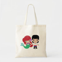 Ariel and Prince Eric Emoji Tote Bag