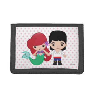 Ariel and Prince Eric Emoji Tri-fold Wallet