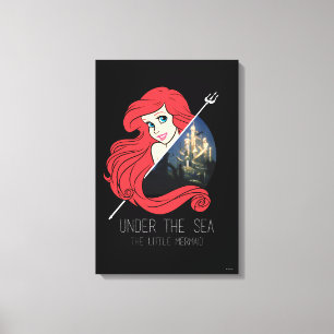 Ariel Atlantis Graphic - Under The Sea Canvas Print