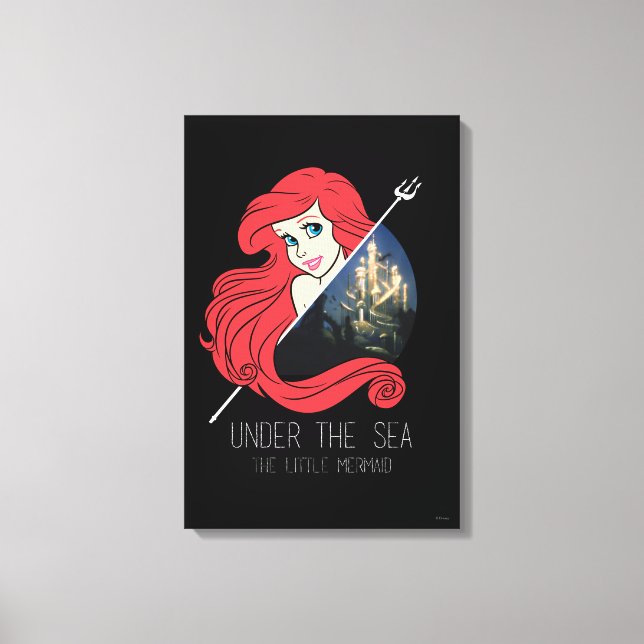 Ariel Atlantis Graphic - Under The Sea Canvas Print (Front)