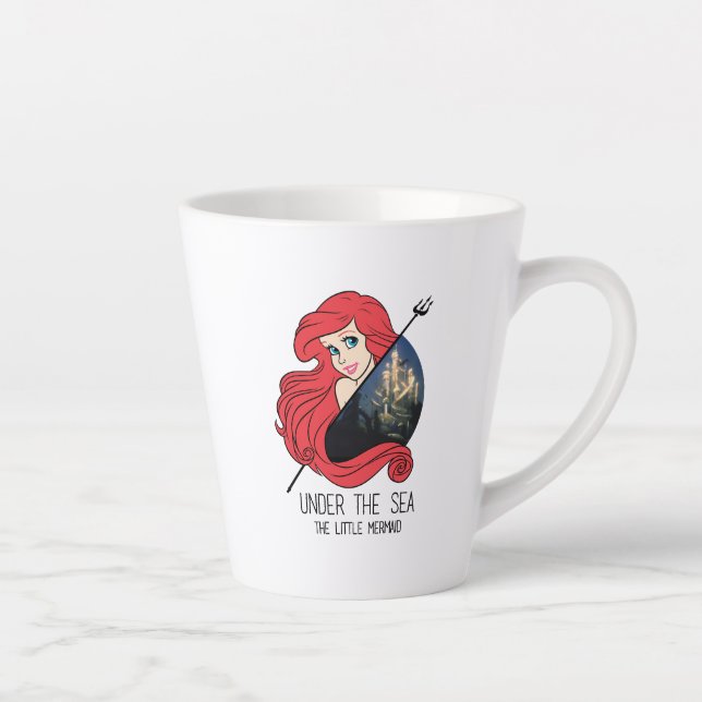 Ariel Atlantis Graphic - Under The Sea Latte Mug (Right)