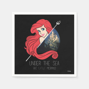 Ariel Atlantis Graphic - Under The Sea Napkins