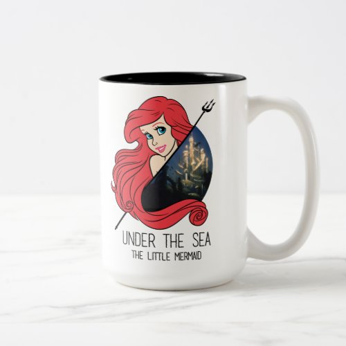 Ariel Atlantis Graphic _ Under The Sea Two_Tone Coffee Mug