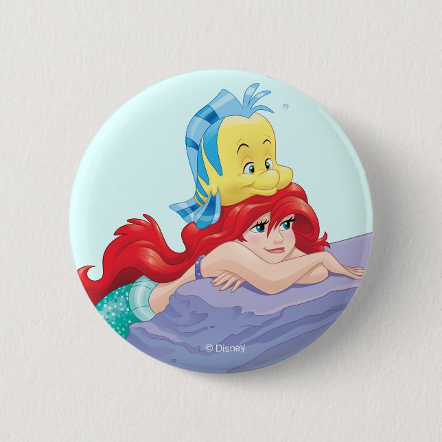 Ariel | Besties-Life's Treasure Pinback Button (Front)