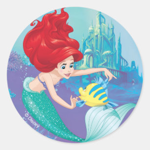 Ariel   Besties Rule Classic Round Sticker
