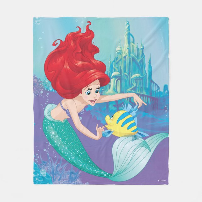 Ariel | Besties Rule Fleece Blanket (Front)