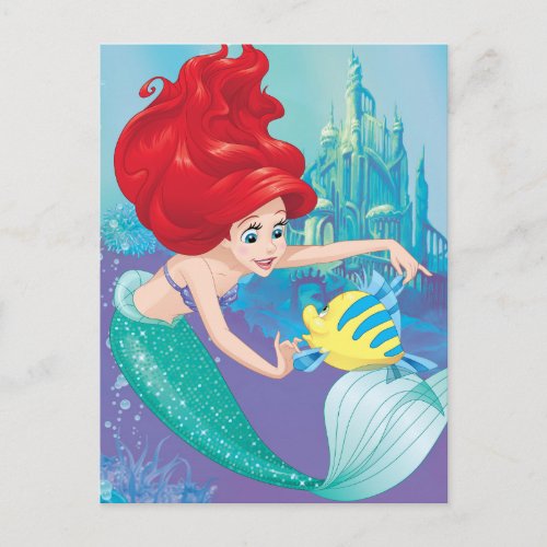 Ariel  Besties Rule Postcard