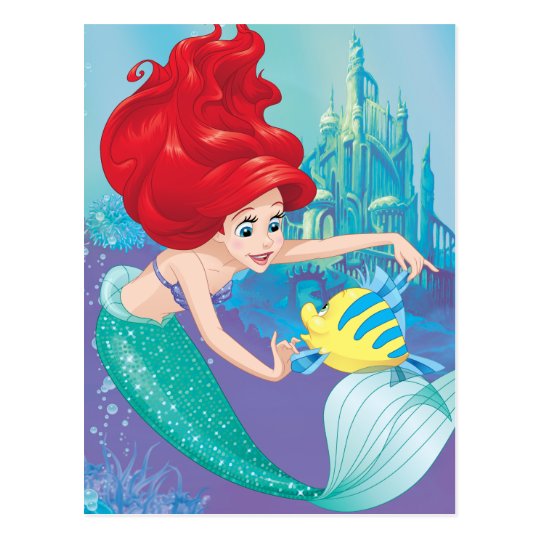 Ariel Besties Rule Postcard